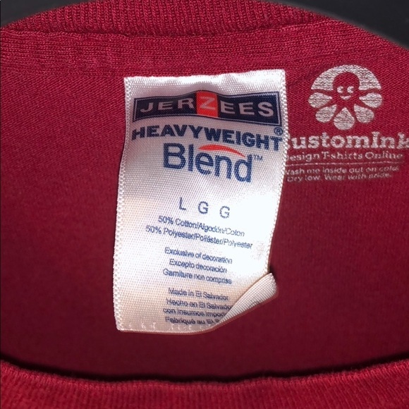 Jerzees Heavyweight Blend T Shirt Tee Large - Picture 3 of 11